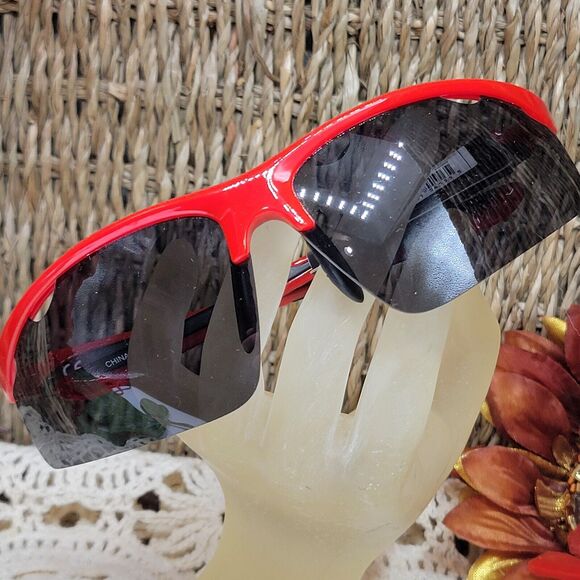 Biker Foster Grant Sunglasses IronMan IronFlex Red Polarized Lenses Reduce Glare - Picture 1 of 8